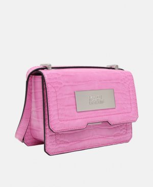 Кожаная сумка через плечо , розовый Karl Lagerfeld
