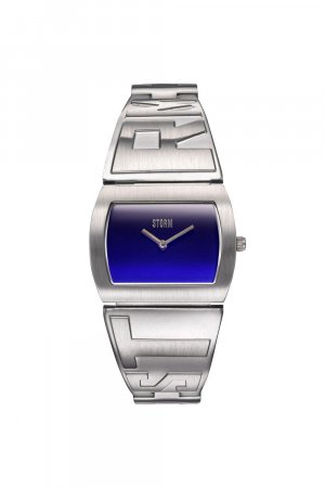 Модные аналоговые часы Xis Lazer синие из нержавеющей стали — 47472/b, синий Storm