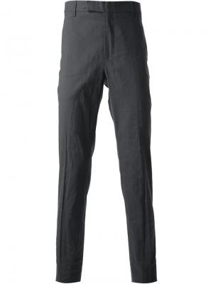 Прямые брюки Kris Van Assche. Цвет: серый