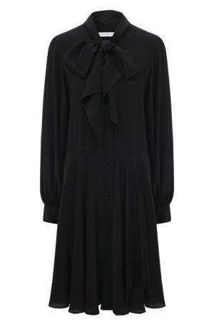 Шелковое платье Nina Ricci. Цвет: чёрный