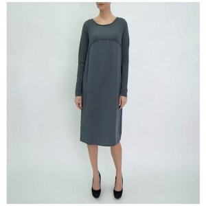 10p03011g Платье в стиле бохо Италия (L (50), Серый) European culture. Цвет: серый