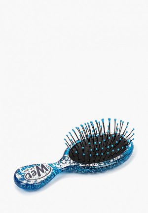 Расческа Wet Brush для спутанных волос mini размера (снежинка). Цвет: синий