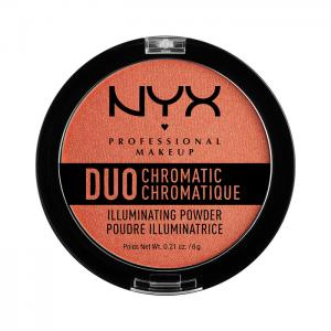 Хайлайтер Duo Chromatic Illuminating Powder 05 (Цвет DCIP05 Synthetica variant_hex_name E48363) NYX Professional Makeup. Цвет: dcip05 synthetica