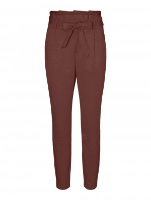Зауженные брюки со складками спереди LUCCA, коричневый Vero Moda