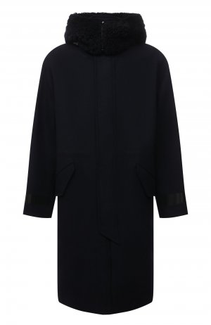 Пальто из шерсти и кашемира Giorgio Armani. Цвет: синий