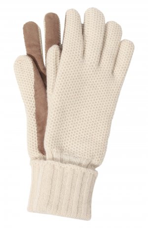 Кашемировые перчатки Moorer. Цвет: бежевый