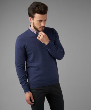 Пуловер трикотажный KWL-0677 LNAVY HENDERSON. Цвет: светло-синий