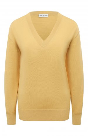 Шерстяной пуловер Dries Van Noten. Цвет: жёлтый