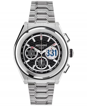 Мужские швейцарские часы с хронографом M331 браслетом из нержавеющей стали, 45 мм Missoni
