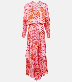 Платье миди Ilona с принтом POUPETTE ST BARTH, розовый Barth