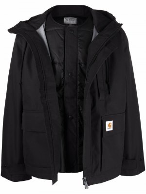 Куртка на молнии с капюшоном Carhartt WIP. Цвет: черный