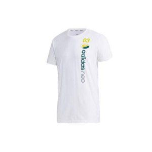 Neo Casual Comfort Sport Crew Neck T-shirt Men Tops White GK1525 Adidas