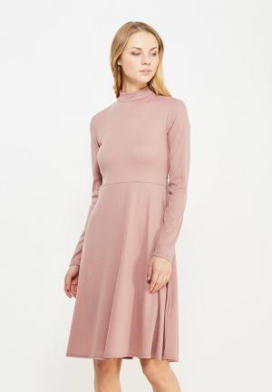 Платье LOST INK TIE BACK FIT AND FLARE DRESS. Цвет: розовый