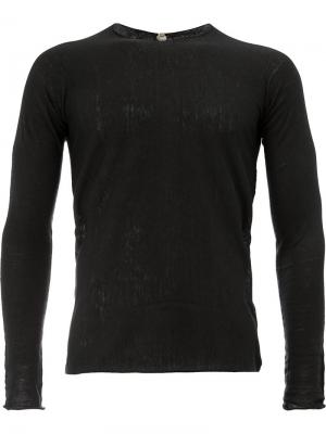 Классический приталенный свитер Label Under Construction. Цвет: черный
