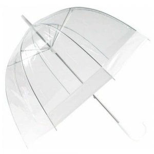 Зонт , механика, купол 83 см., мини-зонт, бесцветный Angel. Цвет: бесцветный