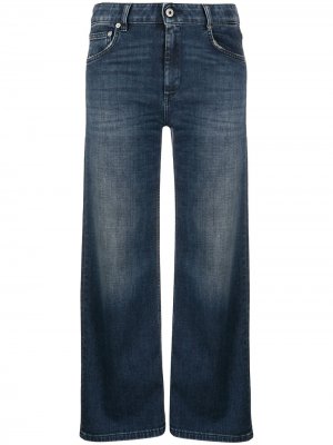 Укороченные джинсы широкого кроя Dondup. Цвет: синий