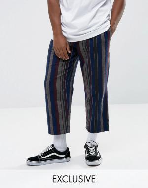 Свободные брюки в полоску Inspired-Синий Reclaimed Vintage