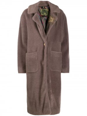 Пальто на пуговицах Alessandra Chamonix. Цвет: нейтральные цвета