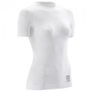 Ультралёгкая футболка CEP с короткими рукавами Tee C80W-0 L. Цвет: белый