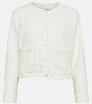 Укороченный твидовый пиджак white label , белый Proenza Schouler