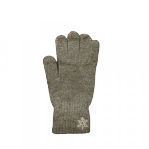 Перчатки , размер OneSize, серый Снежинка. Цвет: серый