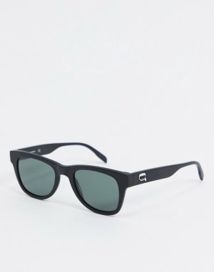 Солнцезащитные очки в квадратной оправе Ironik-Черный Karl Lagerfeld
