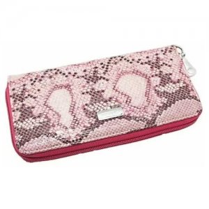 Женский кожаный кошелек на молнии СВ 3065-2023 Sergio Valentini. Цвет: розовый