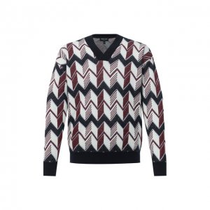 Пуловер из кашемира и шелка Giorgio Armani. Цвет: разноцветный