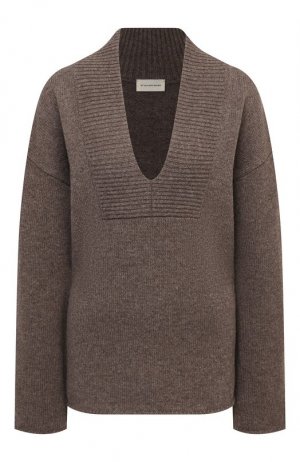 Шерстяной свитер By Malene Birger. Цвет: коричневый