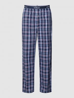 Пижамные брюки с эластичным поясом логотипом , синий s.Oliver