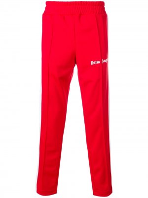 Спортивные брюки с логотипом Palm Angels. Цвет: красный