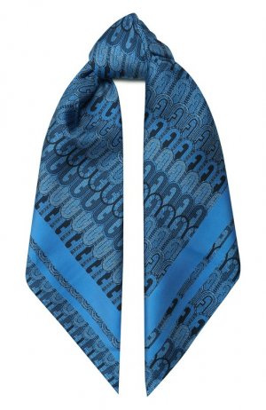 Шелковый платок Tortona Furla. Цвет: синий