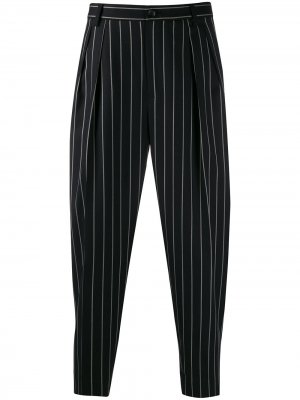 Классические брюки в тонкую полоску Dolce & Gabbana. Цвет: черный