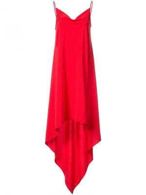 Платье с удлиненной спинкой Gareth Pugh. Цвет: красный