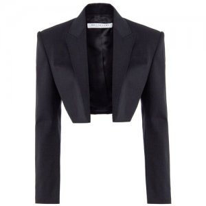 Пиджак, укороченный, размер 42, черный PHILOSOPHY DI LORENZO SERAFINI. Цвет: черный