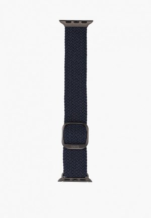 Ремешок для часов Uniq Apple Watch 41/40/38 мм Aspen плетеный из волокна Weavex. Цвет: синий