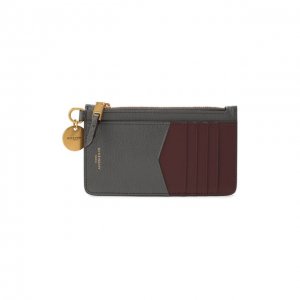 Кожаный футляр для кредитных карт GV3 Givenchy. Цвет: серый