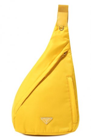 Текстильный рюкзак Prada. Цвет: жёлтый