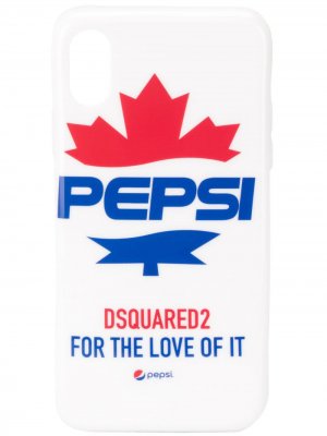 Чехол Pepsi для iPhone X Dsquared2. Цвет: белый