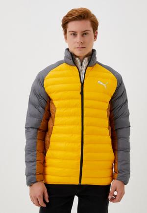 Куртка утепленная PUMA PackLITE Primaloft Jacket Tangerine. Цвет: желтый