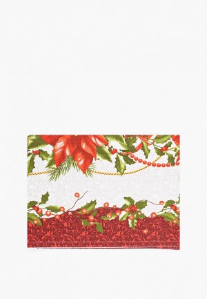 Скатерть-дорожка La Peonia Новогодняя гирлянда, 50х140 см. Цвет: разноцветный