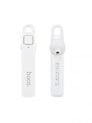 Bluetooth-гарнитура E13 White Hoco. Цвет: белый