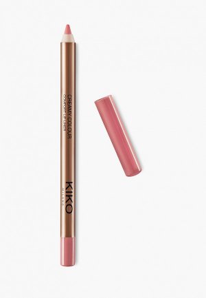 Карандаш для губ Kiko Milano стойкий CREAMY COLOUR COMFORT LIP LINER, оттенок 318, Rosy Sand, 1.2 г. Цвет: розовый