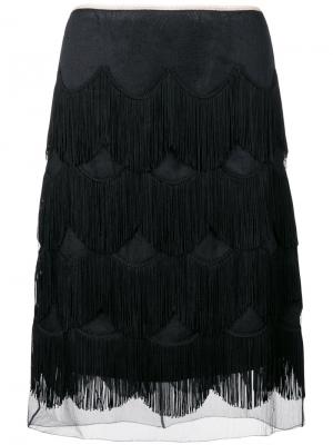 Frilled skirt Marc Jacobs. Цвет: чёрный