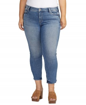 Прямые укороченные джинсы Elyse больших размеров Silver Jeans Co.