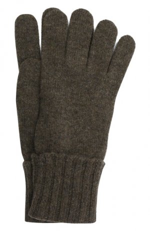 Кашемировые перчатки Inverni. Цвет: хаки