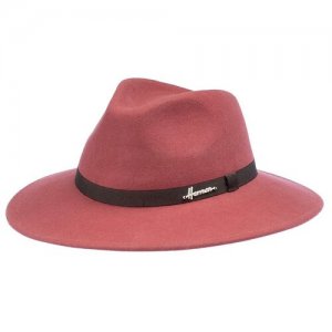 Шляпа федора HERMAN MAC LYS, размер 56. Цвет: розовый
