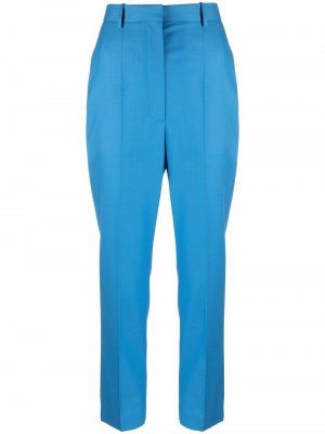 Укороченные брюки Alexander McQueen. Цвет: синий