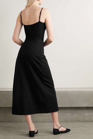 LESET платье миди Rio с эластичным поясом, черный