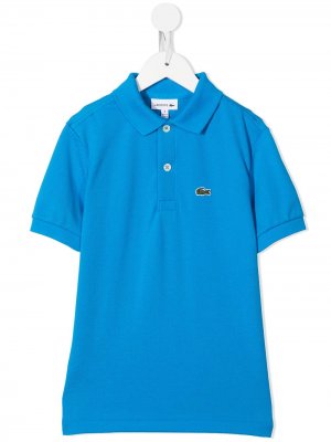 Logo-patch polo shirt Lacoste Kids. Цвет: синий